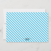 Blue Foliage Hanukkah-fotokaart Feestdagenkaart (Achterkant)