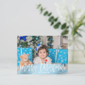 Blue Folie Prettige feestdagen Christmas | FOTO (Staand voorkant)