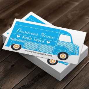 Blue Food Truck Visitekaartje