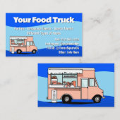  Blue Food Truck Visitekaartje (Voorkant / Achterkant)
