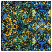 Blue Fools Gold Fabric Stof (Close Up)