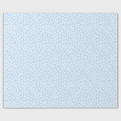 Blue Foot Prints Baby shower Wrapping Paper Cadeaupapier (Vlak)