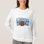 Blue Football Cheer Ma T-Shirt (Voorkant)