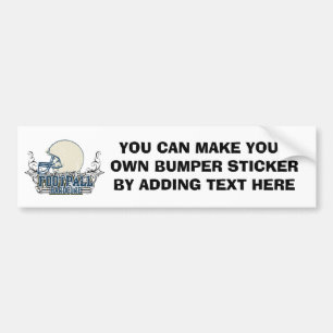 Blue Football Hardcore T-shirts en cadeaus Bumpersticker