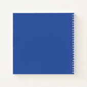 Blue Football Jersey met eigen naam en nummer Notitieboek (Achterkant)