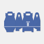Blue Football Jersey - Sports Theme Birthday Party Bedankdoosjes (Uitgevouwen)