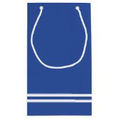 Blue Football Jersey - Sports Theme Birthday Party Klein Cadeauzakje (Achterkant)