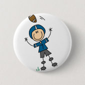 Blue Football Player Button (Voorkant)