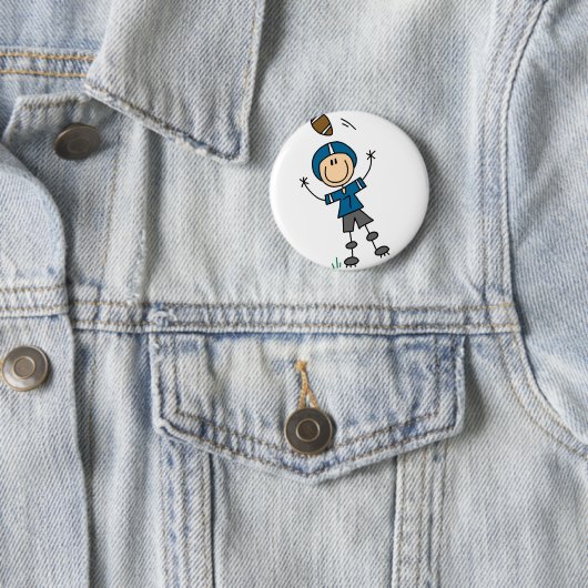 Blue Football Player Button (In situ)