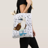 Blue Footed Bird Bobbie Canvas tas (Dichtbij)