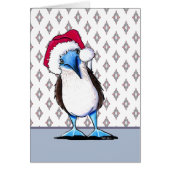 Blue Footed Bird Christmas Card (Voorkant)