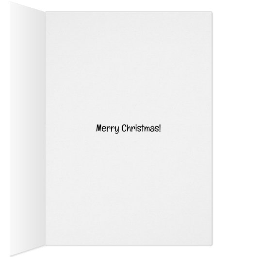 Blue Footed Bird Christmas Card (Binnen (Rechts))