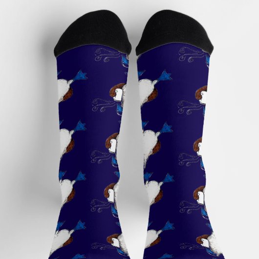 Blue Footed Bird Socks Sokken (Top)