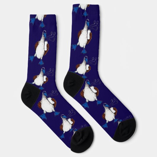 Blue Footed Bird Socks Sokken (Rechts)