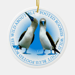 Blue Footed Booby Birds Galapagos Keramisch Ornament