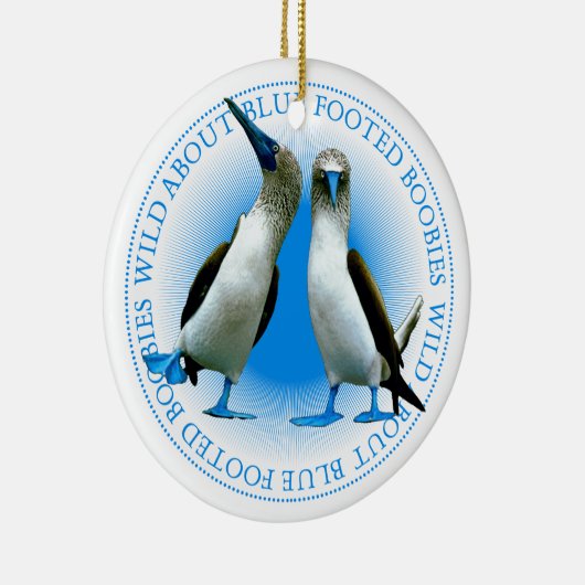 Blue Footed Booby Birds Galapagos Keramisch Ornament (Rechts)