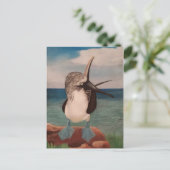 Blue Footed Booby Briefkaart (Staand voorkant)