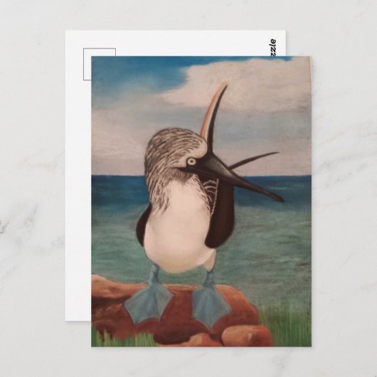 Blue Footed Booby Briefkaart (Voorkant / Achterkant)
