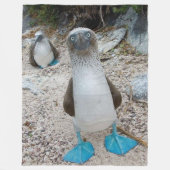 BLUE FOOTED BOOBY (Honest, dat is de naam) Fleece Deken (Voorkant)