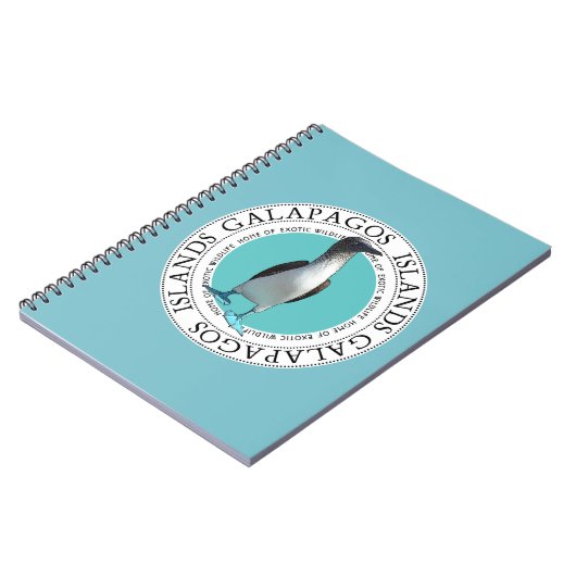 Blue Footed Booby-laptop Notitieboek (Linkerzijde)