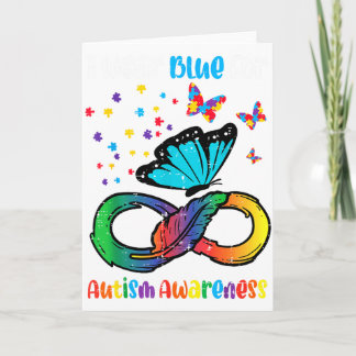 Blue For Autism Awareness Infinity Butterfly Women Kaart