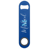 Blue for Men Personalized Speed Bottle Opener Flessenopener (Voorkant)