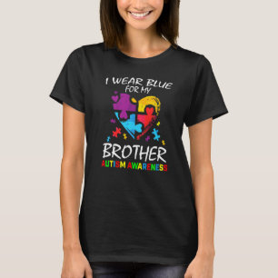 Blue for My Brother Autism Awareness Family Kinder T-shirt