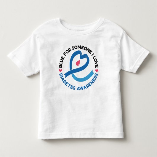 Blue for Someone I Love – Diabetes Awareness Kinder Shirts (Voorkant)