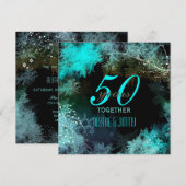 Blue Forest 50ste bruiloft Jubileum Kaart (Voorkant / Achterkant)