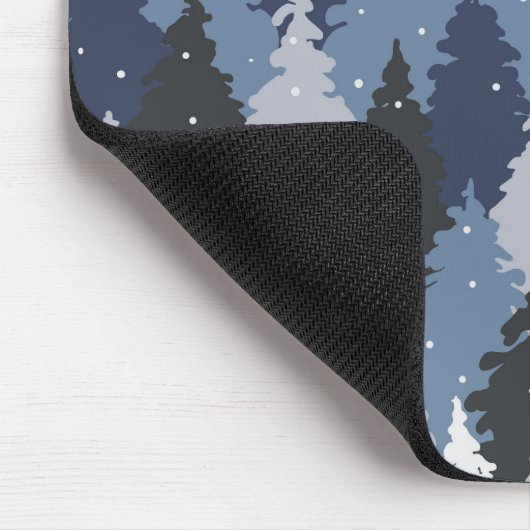 Blue Forest Camo | Camo Forest Mousepad Muismat (Hoek)