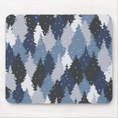 Blue Forest Camo | Camo Forest Mousepad Muismat (Voorkant)
