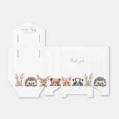Blue Forest Friends Woodland Animals Baby shower Bedankdoosjes (Uitgevouwen)