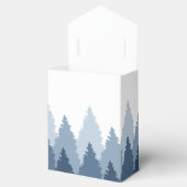 Blue Forest Range Woodland bruiloft Bedankdoosjes (Geopend)