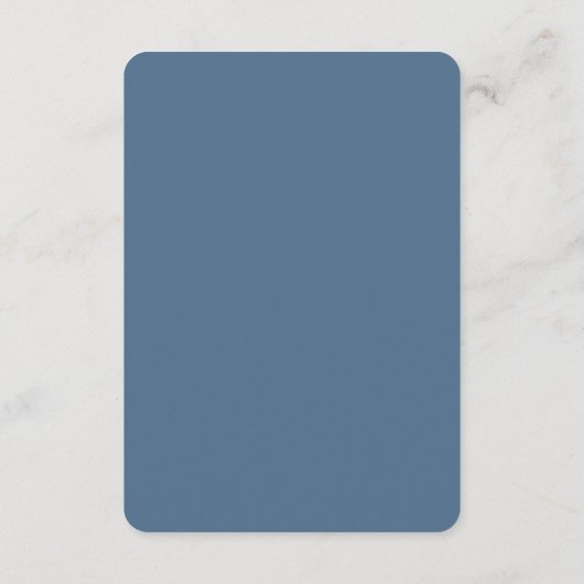 Blue Forest Range Woodland bruiloft detail Informatiekaartje (Achterkant)