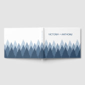 Blue Forest Range Woodland bruiloft Gastenboek (Volledig)