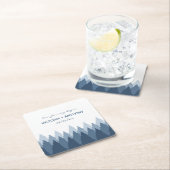 Blue Forest Range Woodland bruiloft Kartonnen Onderzetters (Insitu)