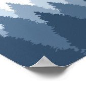 Blue Forest Range Woodland bruiloft welkom Poster (Hoek)