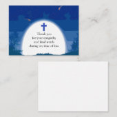 Blue Forest Thank You Card Notitiekaartje (Voorkant / Achterkant)