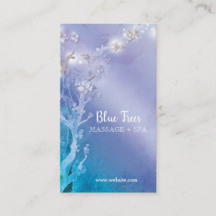 Blue Forest Trees Business Appointards Afsprakenkaartje