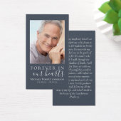 Blue Forever in Our Hearts Memorial Kaart (Bureau)