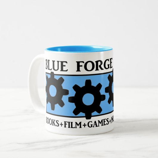 Blue Forge Divisions-Mok Tweekleurige Koffiemok (Voorkant links)