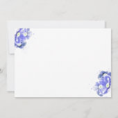Blue Forget-me-not Begrafenis Aankondiging Kaart (Achterkant)