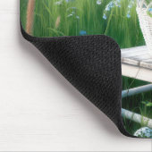 Blue Forget-Me-Not Boeketmand Muismat (Hoek)