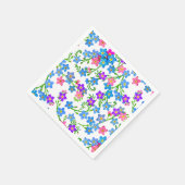 Blue Forget Me Not Flowers Papieren servetten (Hoek)