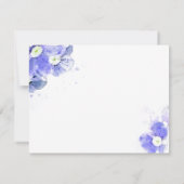 Blue Forget-me-not in memory bedankje Kaart (Achterkant)