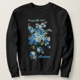 Blue Forget-Me-Nots - gepersonaliseerd Trui