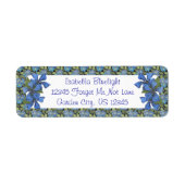 Blue Forget not Wildflowers Etiket (Voorkant)