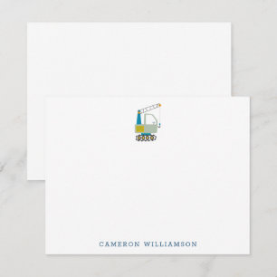 Blue Forklift Truck Art - Speciaal gepersonaliseer Bedankkaart