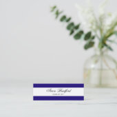 Blue Formal Afstuderen Name Kaart Enclosure Contactkaartje (Staand voorkant)