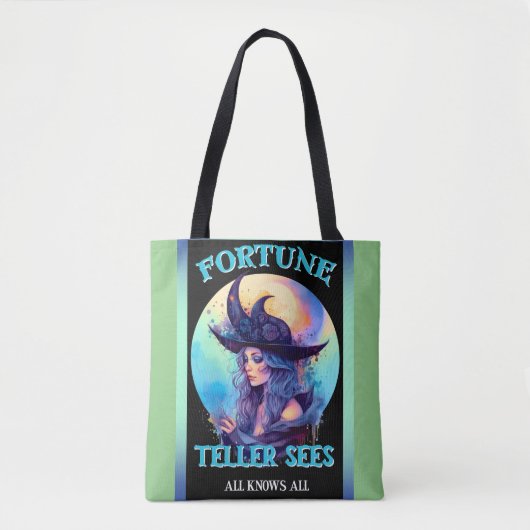 Blue Fortune Teller _ Halloween Tote Bag (Voorkant)
